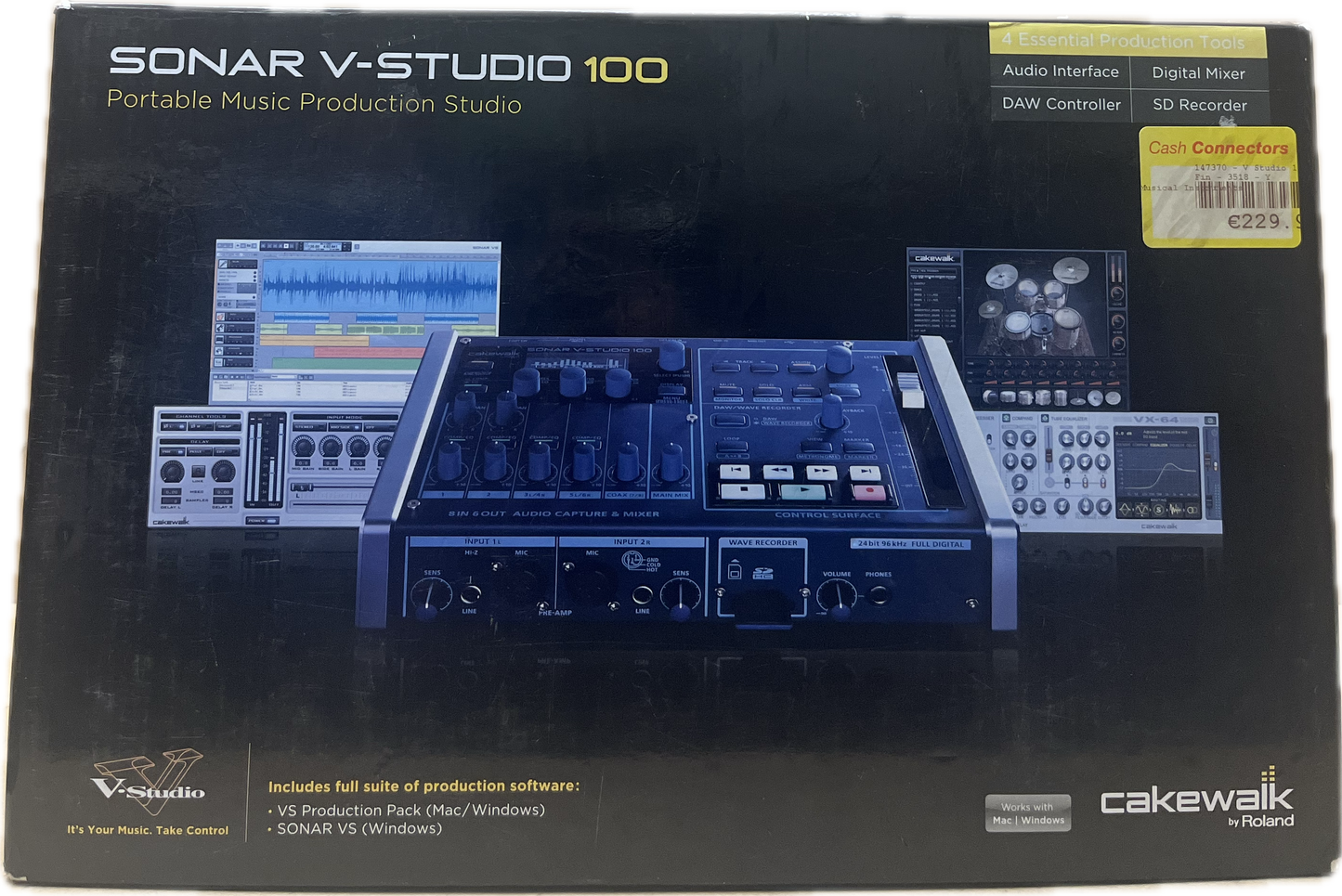 Sonar v-studio 100 portable music production studio