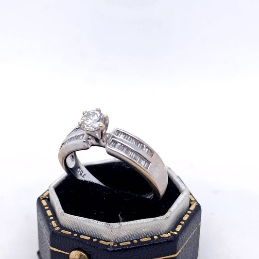 Diamond and White Gold Ring