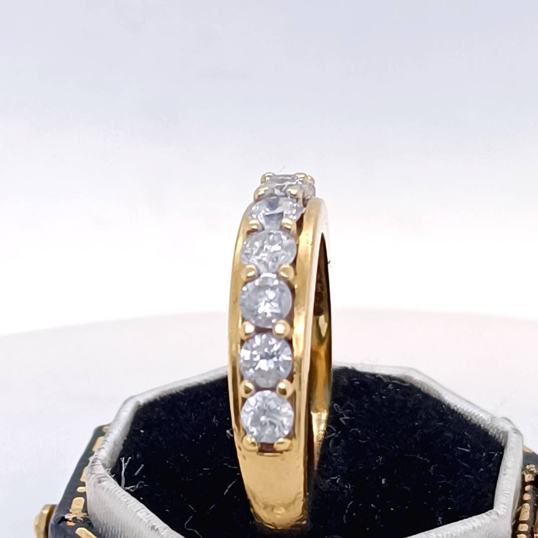 7 Stones Diamond Gold Ring