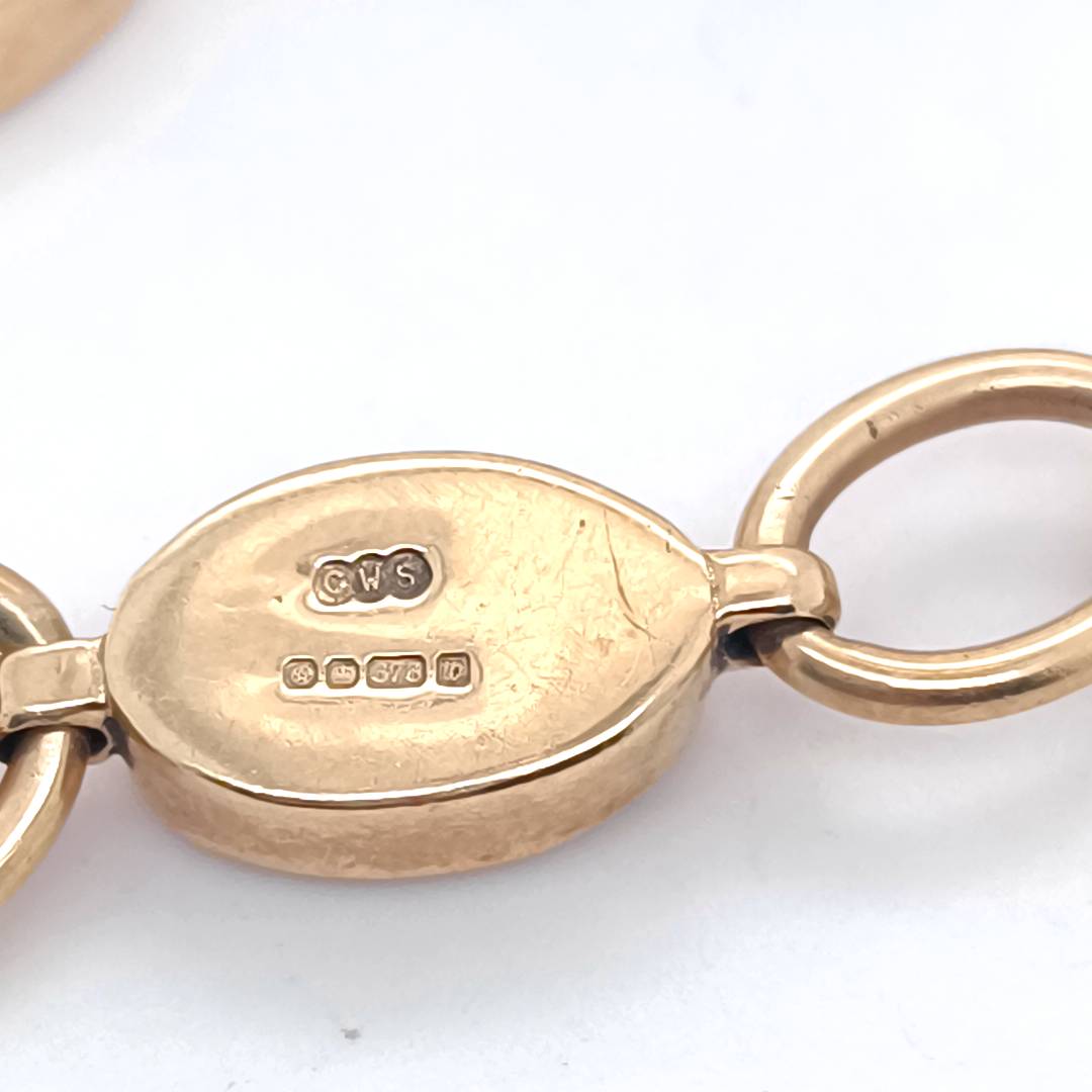 Vintage Azurite & Gold Bracelet