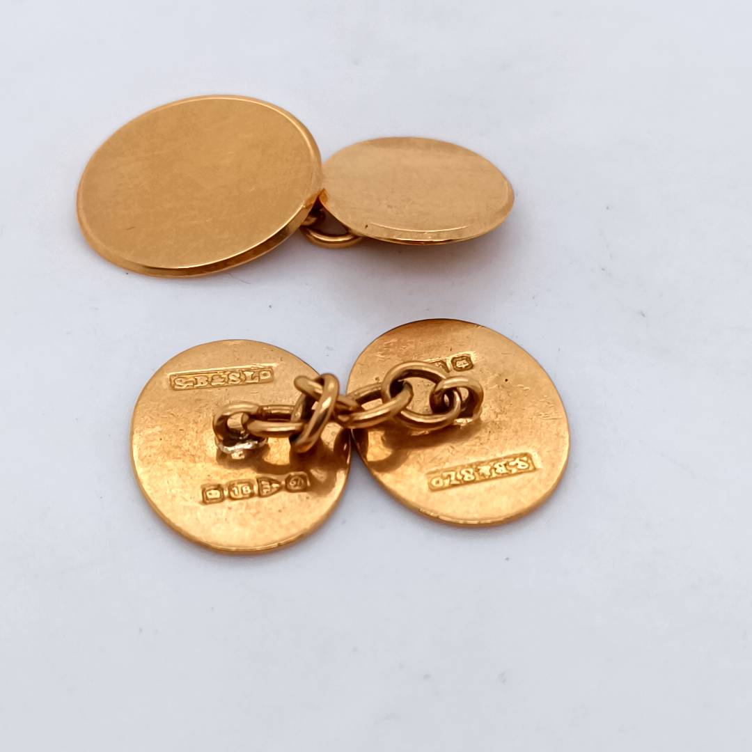 18k Gold Cufflinks