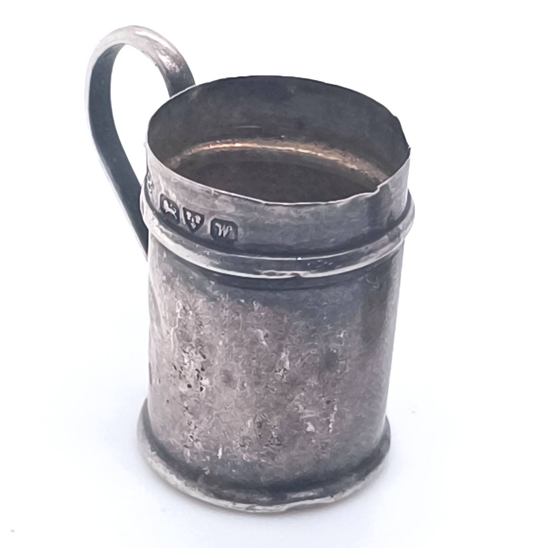 Antique Silver Pepper Shaker by JMB