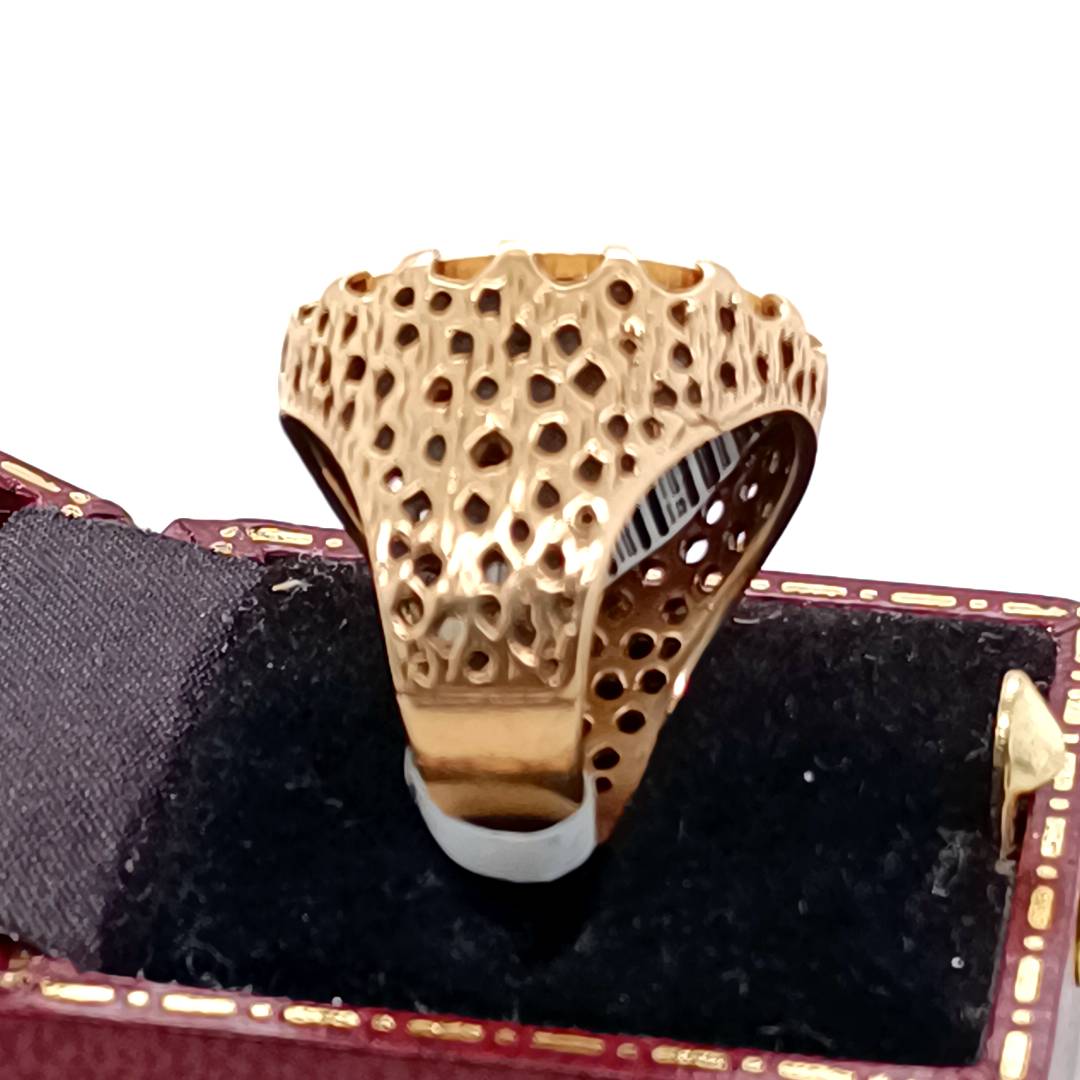 Half Gold Sovereign 1912 Ring