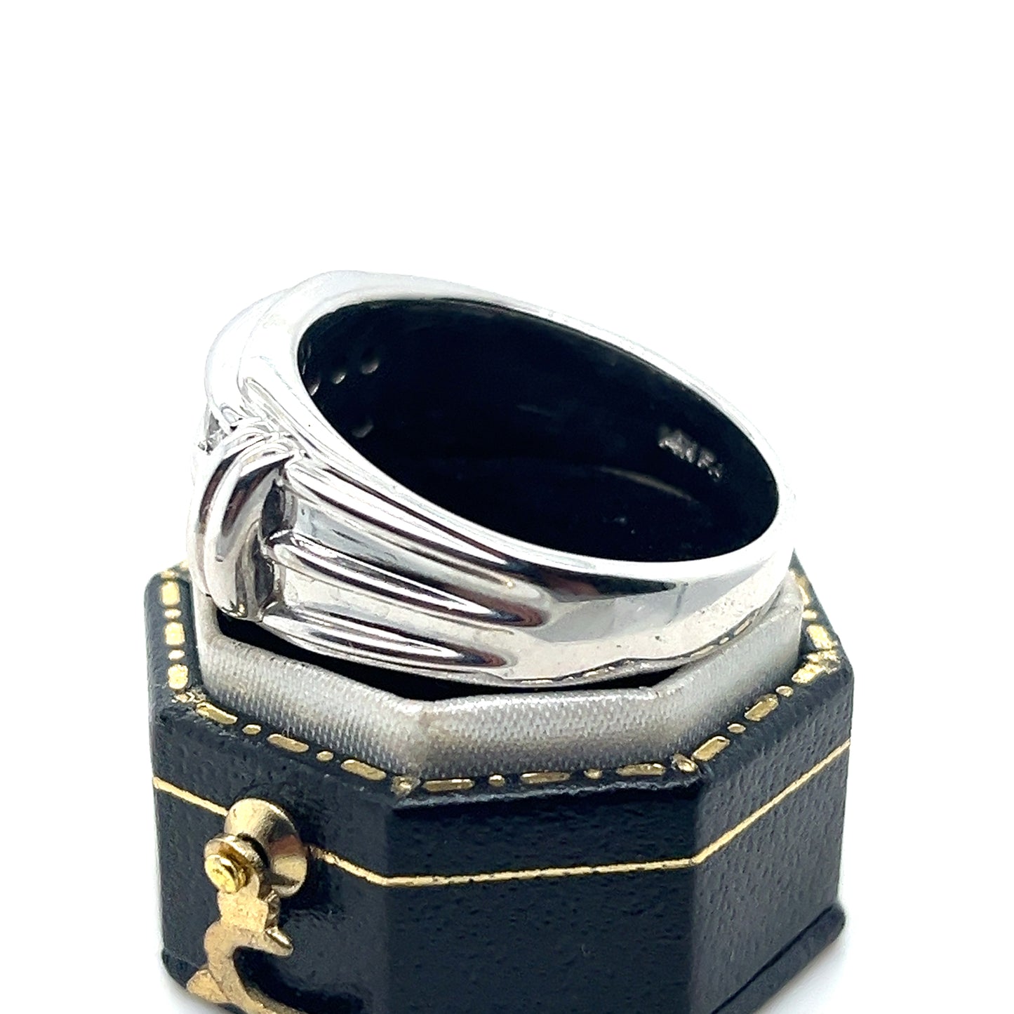 Ruby and Diamonds, 14k White Gold Ring
