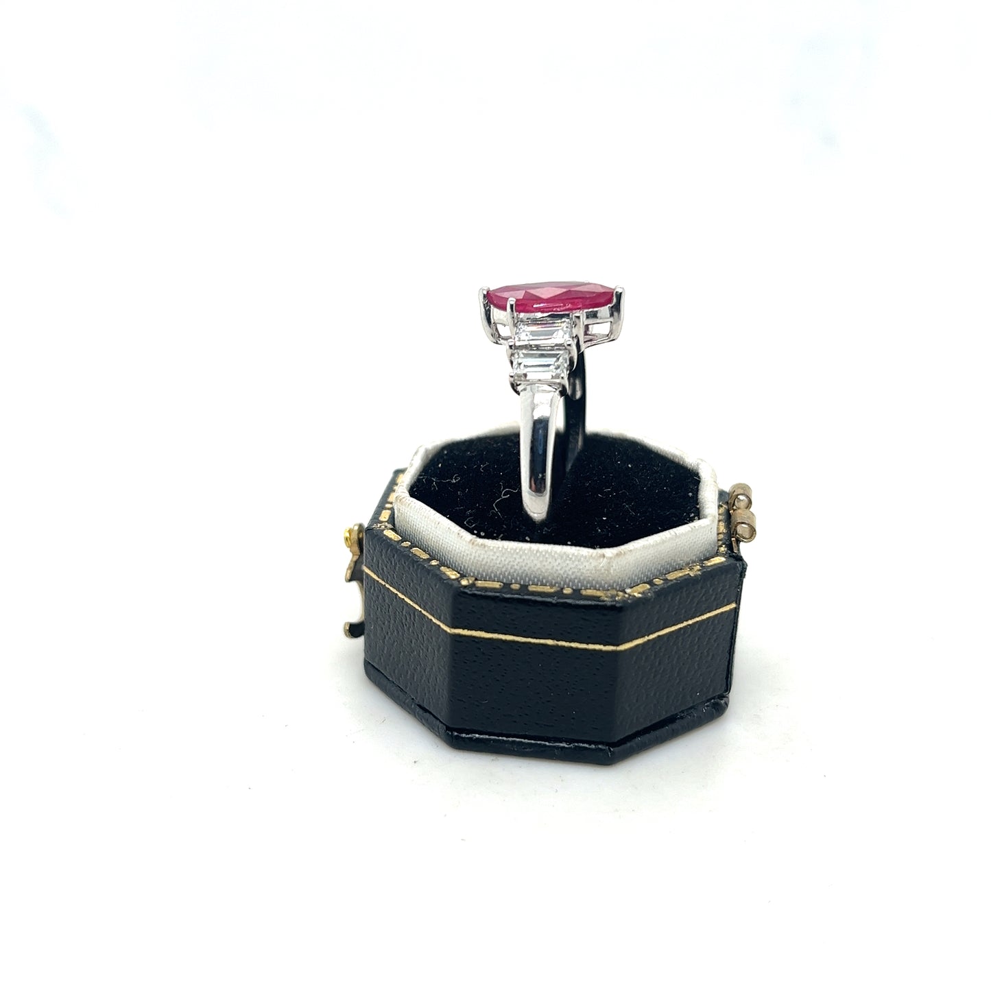 Ruby and Diamond White Gold Ring
