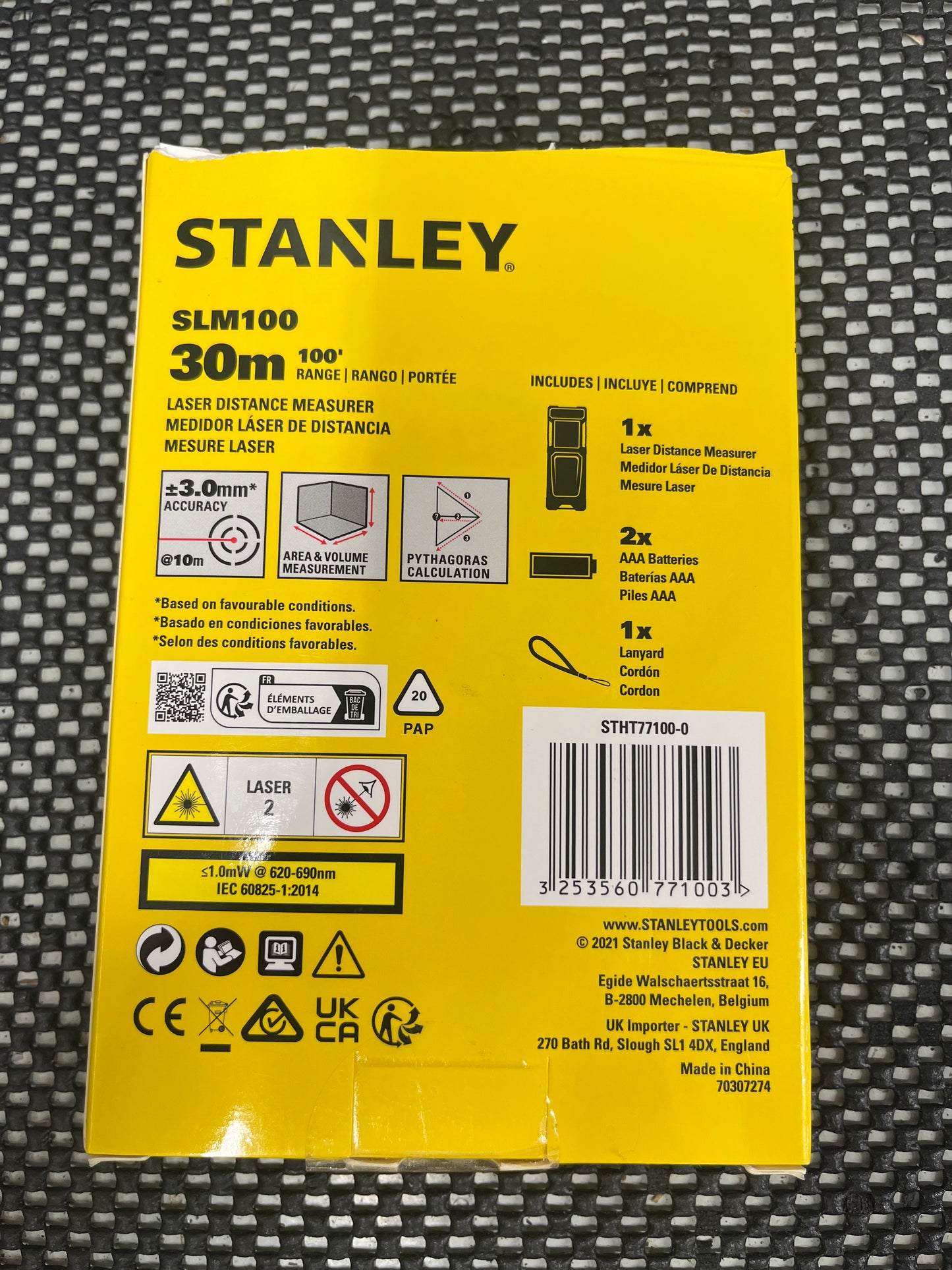 Stanley SLM100 30m Laser Distance Measurer
