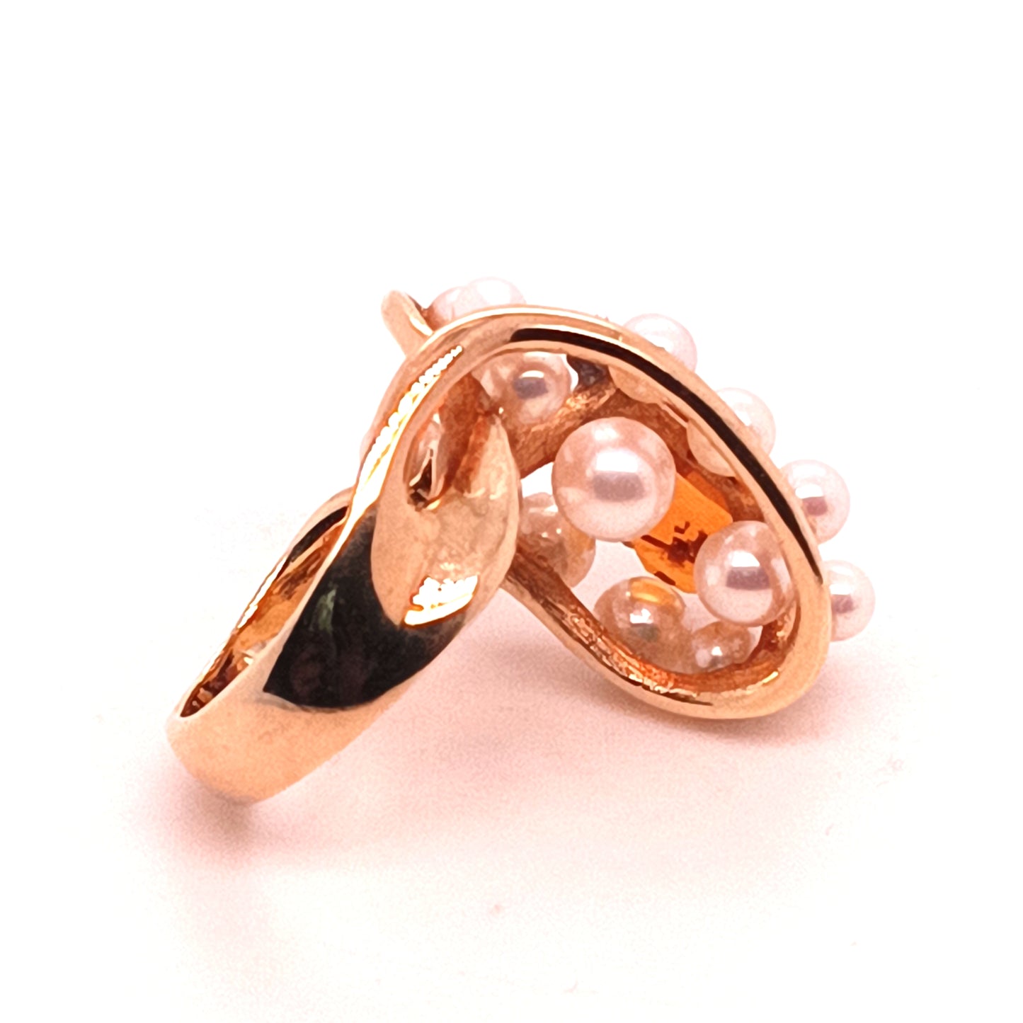 James Arnold Frew 14k Yellow Gold Pearl , Diamond & Yellow Sapphire Cocktail Ring