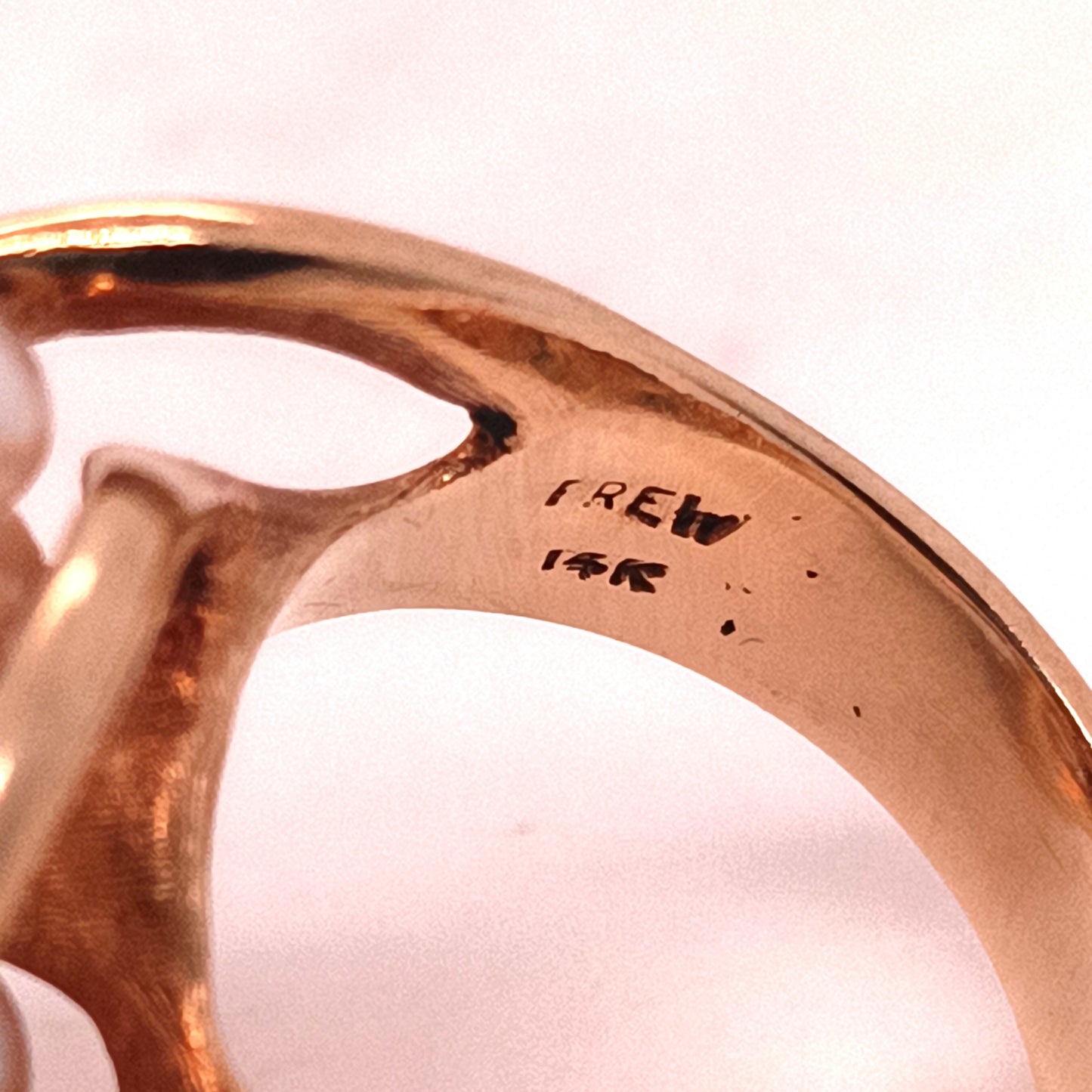 James Arnold Frew 14k Yellow Gold Pearl , Diamond & Yellow Sapphire Cocktail Ring