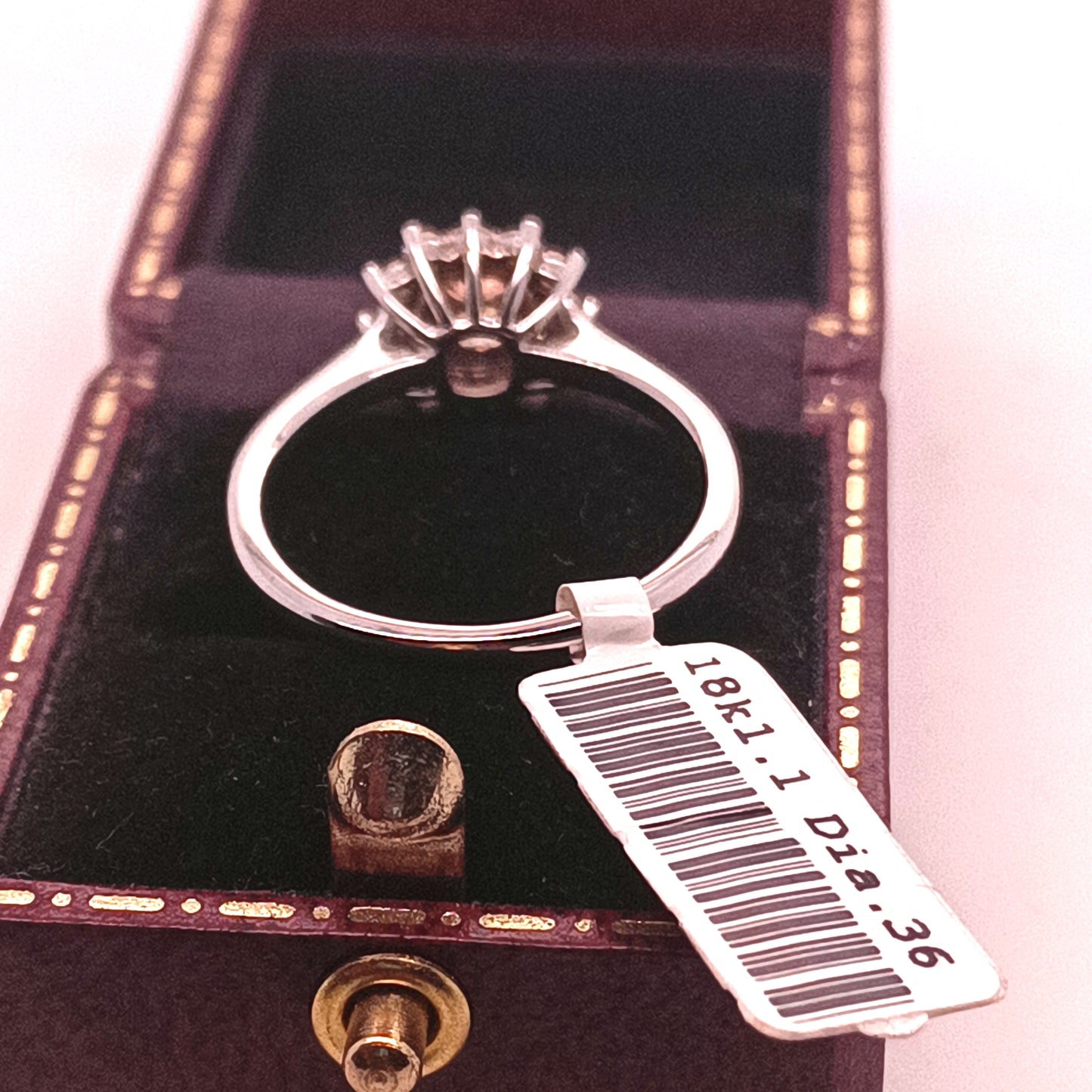 Champagne Diamond & Diamond, 18k Gold Ring