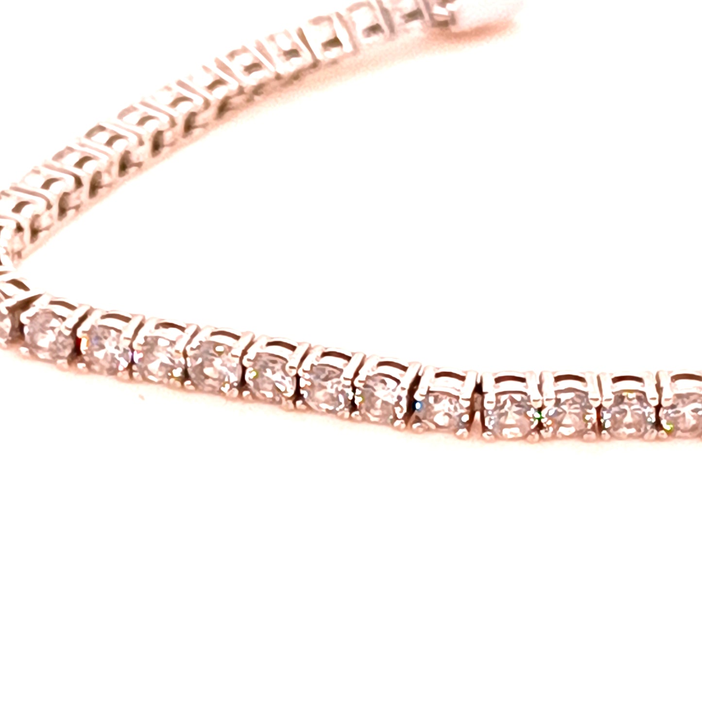 Tennis Bracelet , 9k White Gold & Zirconias