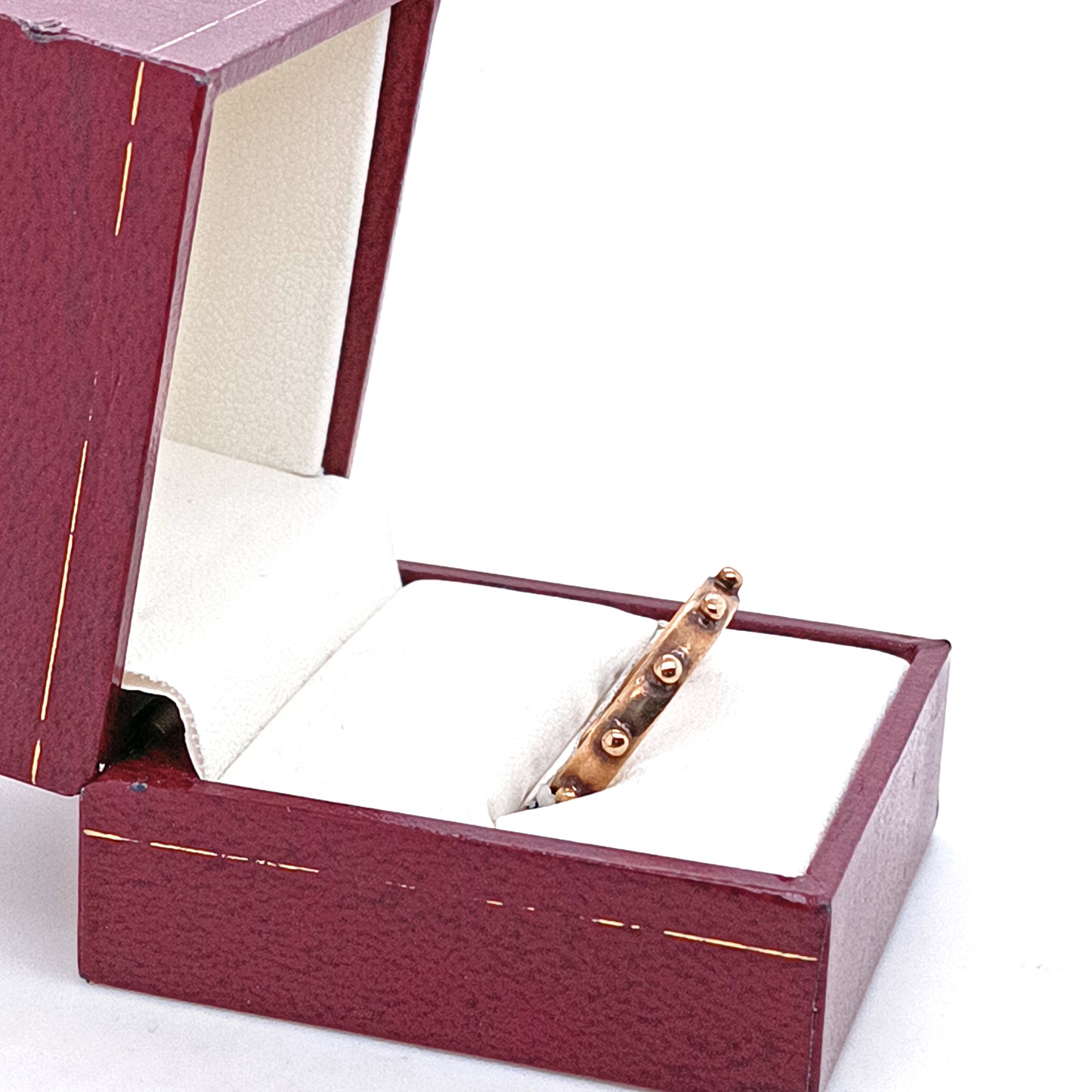 Vintage Rosary Ring, 9k Yellow Gold