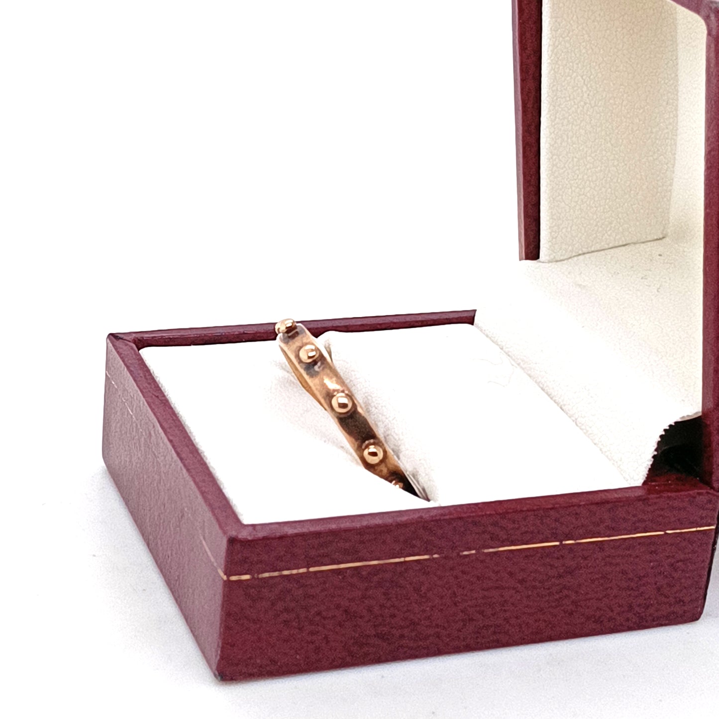 Vintage Rosary Ring, 9k Yellow Gold