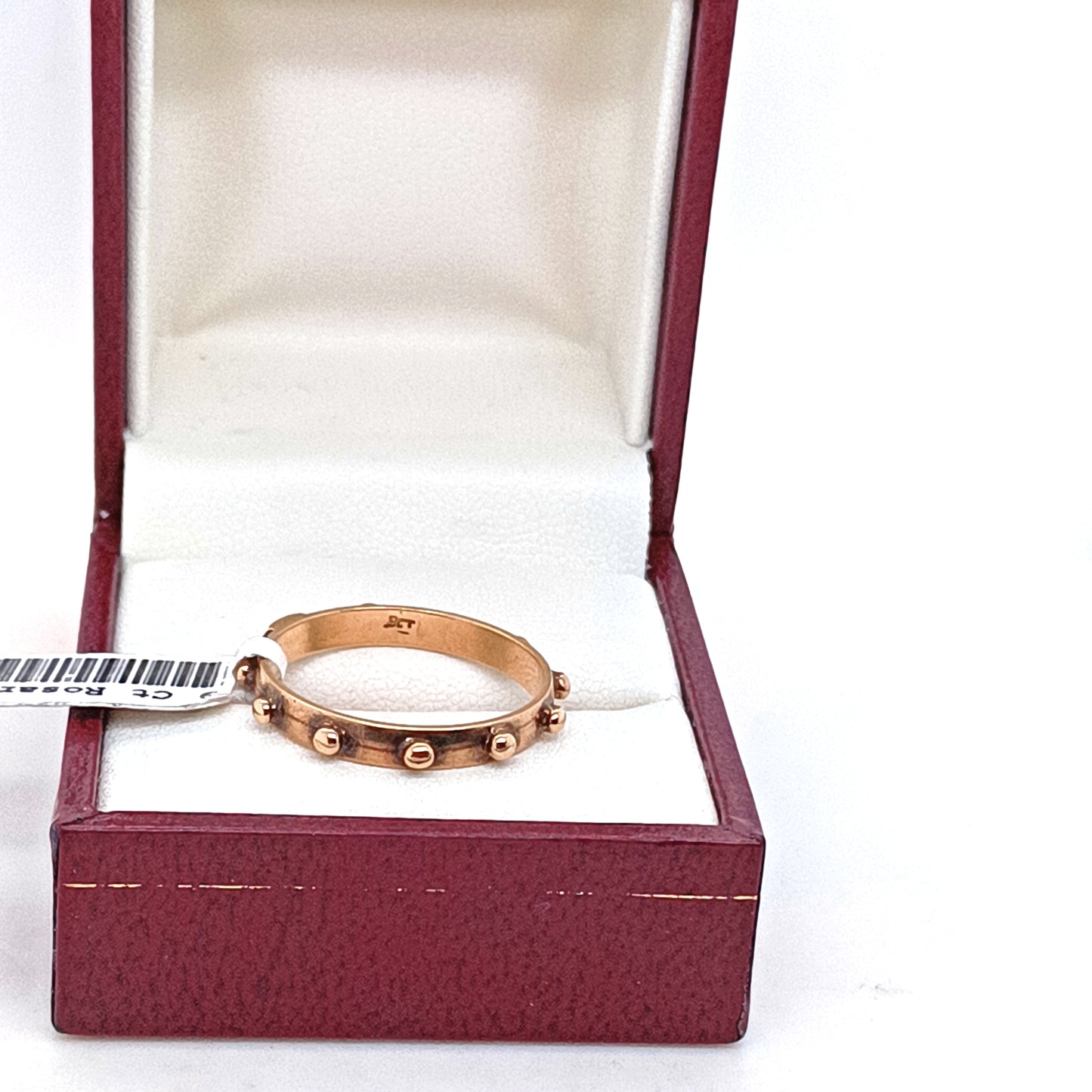 Vintage Rosary Ring, 9k Yellow Gold