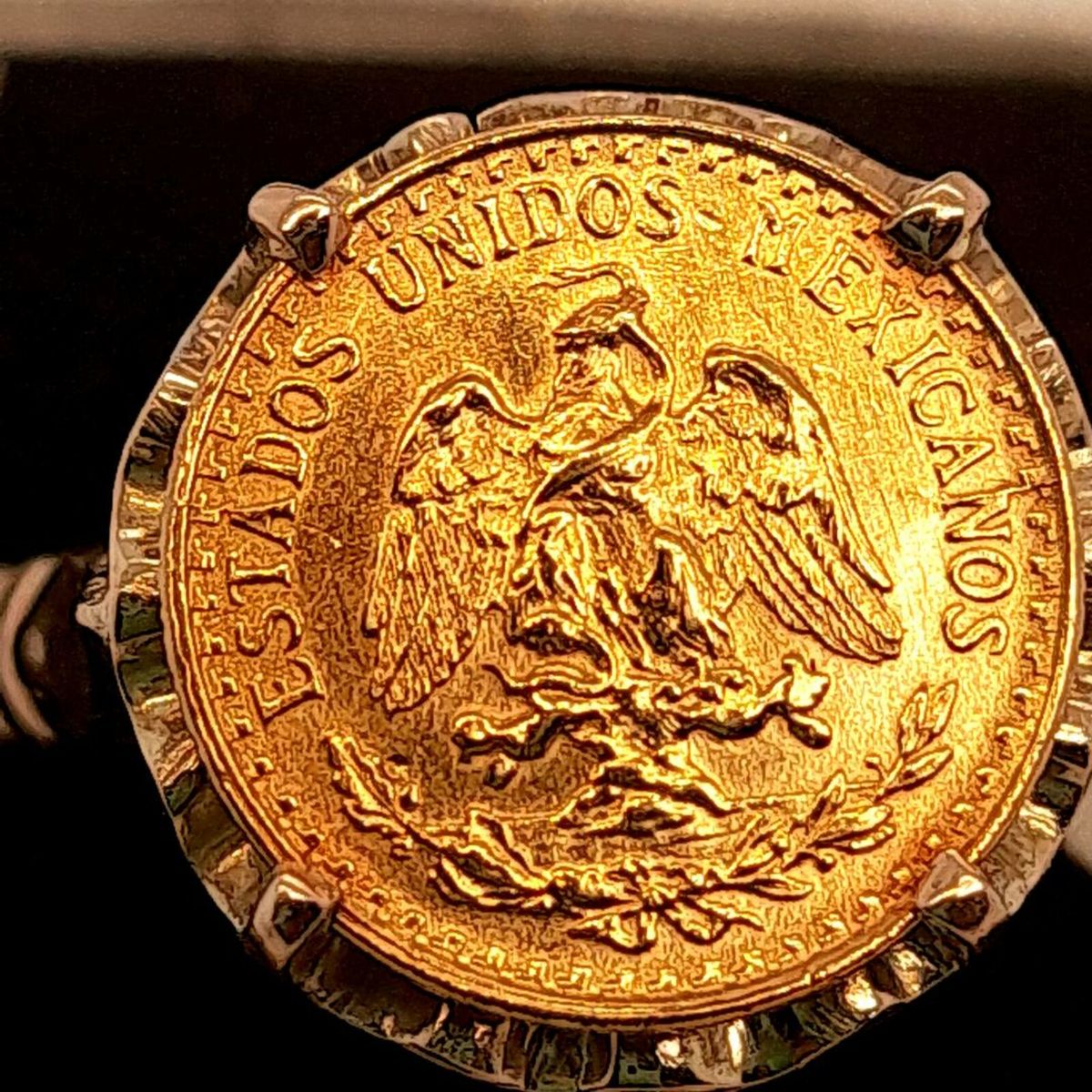 Dos Pesos, Estados Unidos Mexicanos Gold Ring