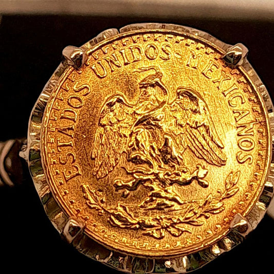Dos Pesos, Estados Unidos Mexicanos Gold Ring