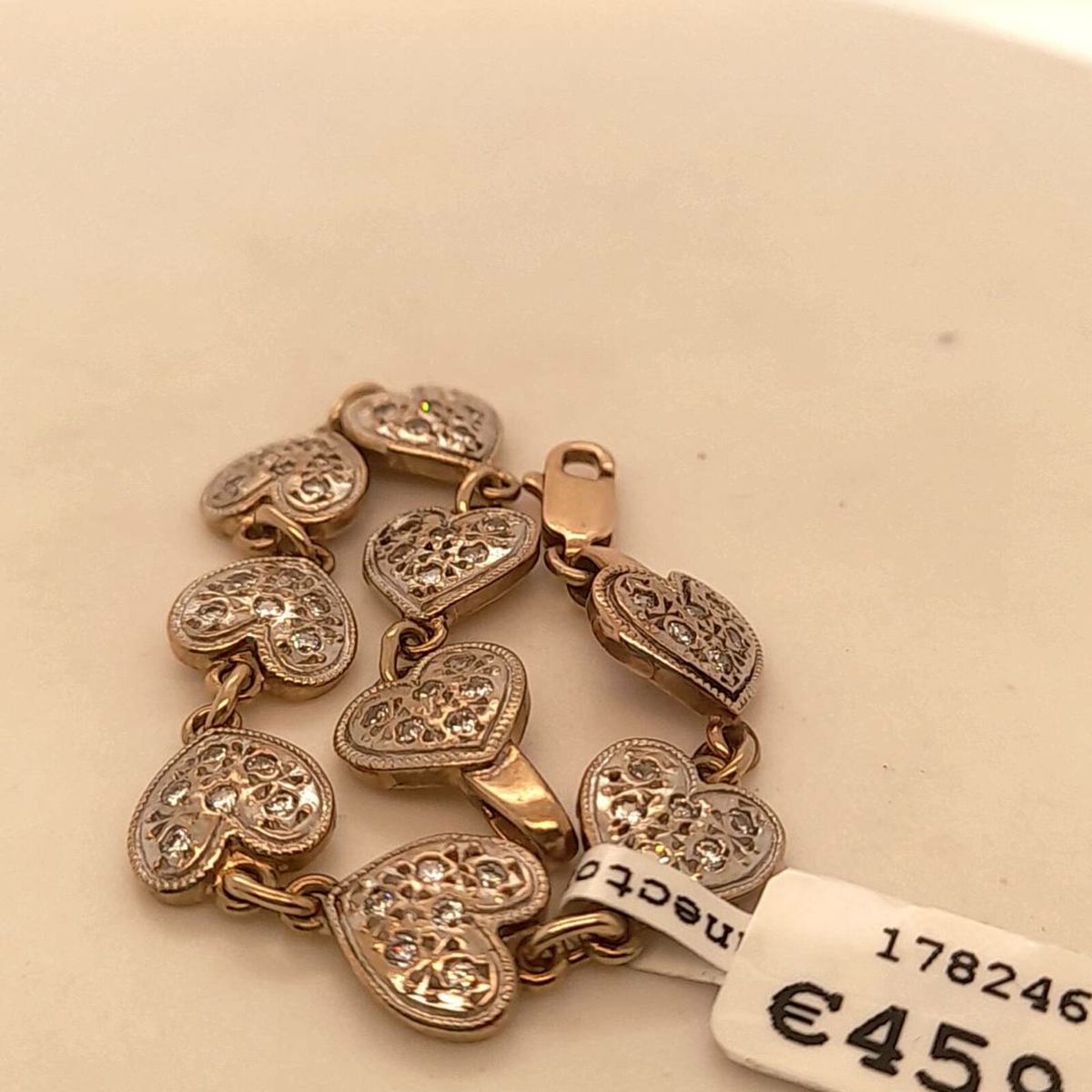 Girl's heart 9k Gold Bracelet