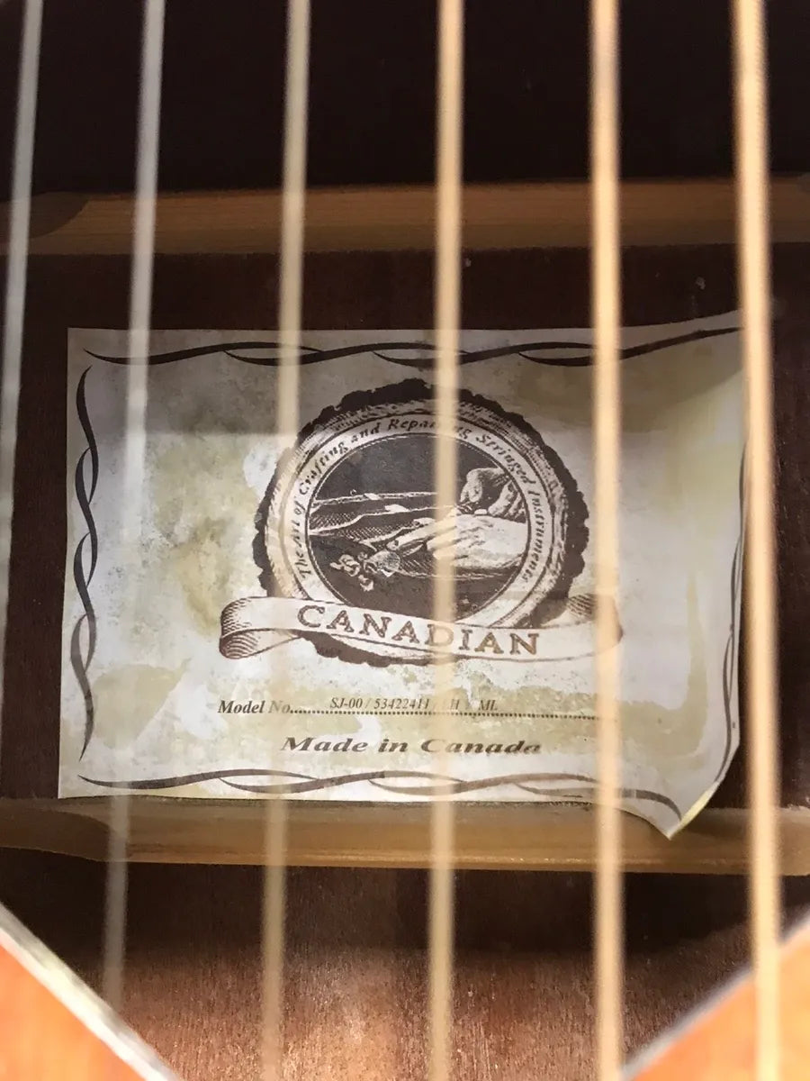 Left handed Canadian semi acoustic guitar