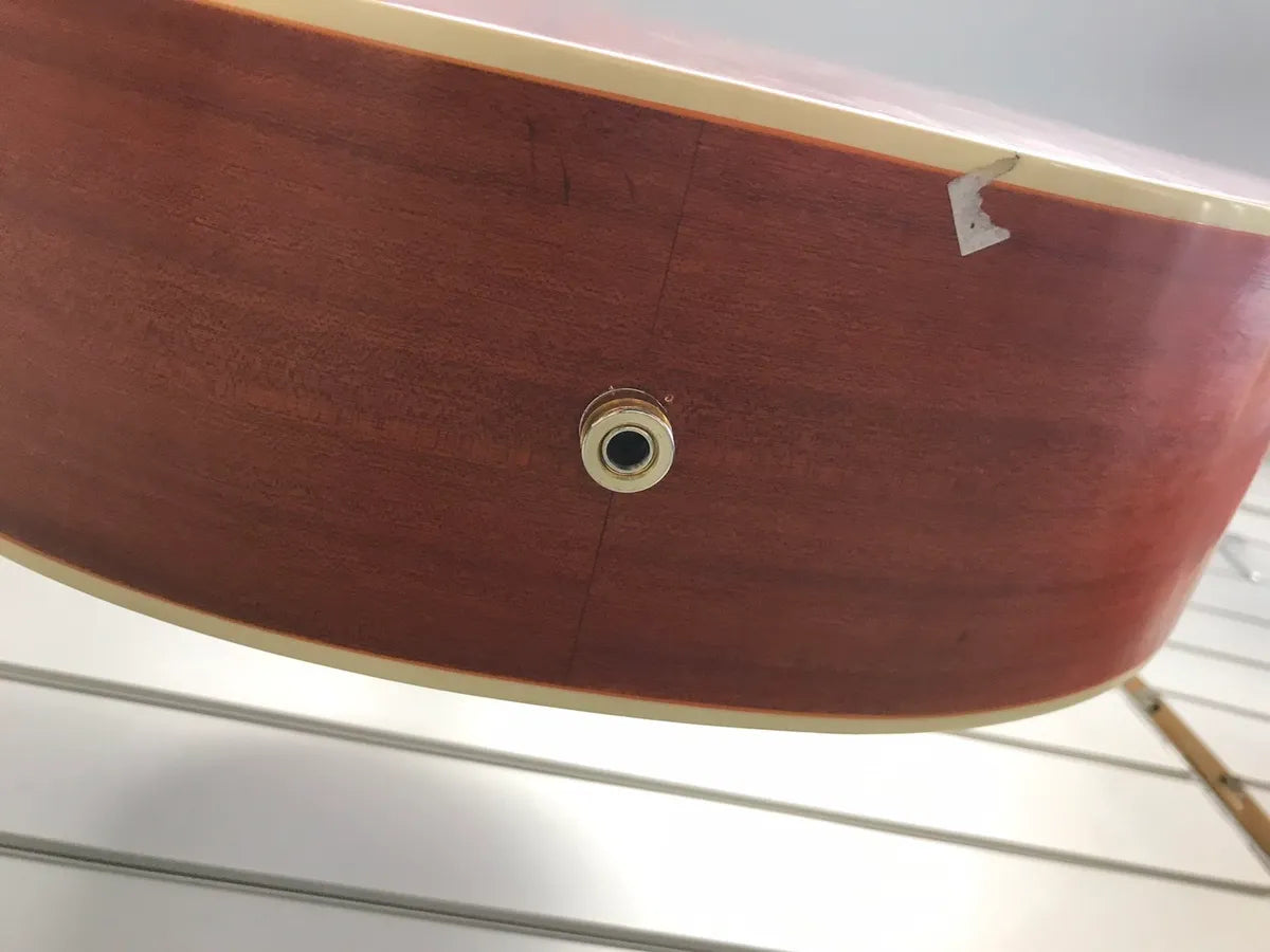 Left handed Canadian semi acoustic guitar
