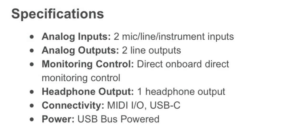 Presonus Studio 24c Audio Interface