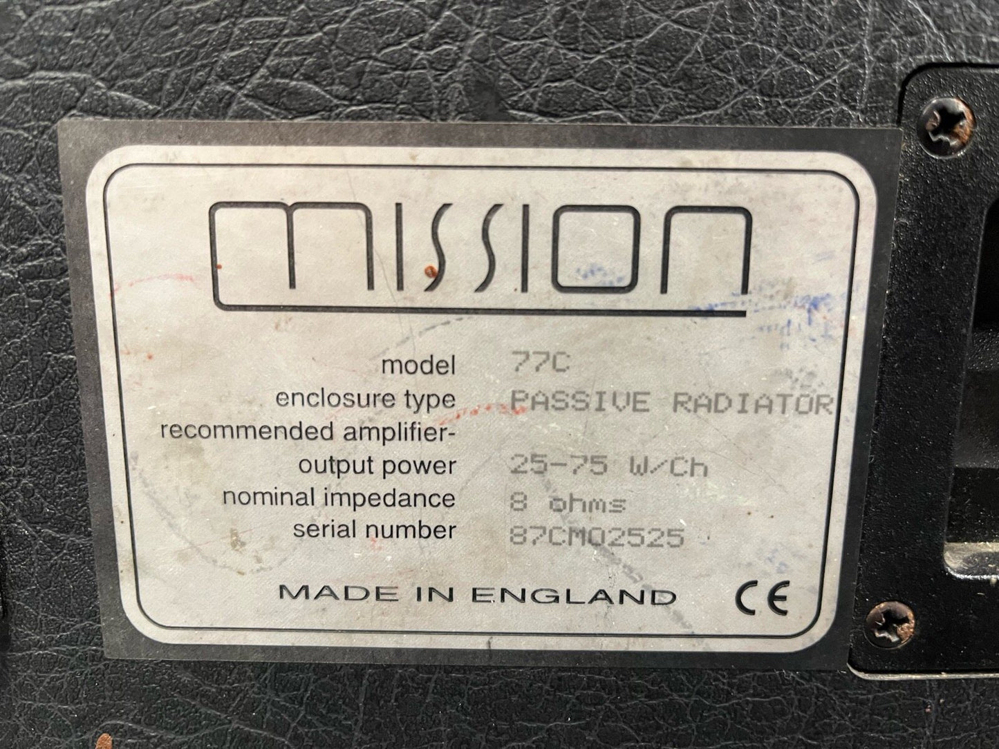 Mission 77C Centre Speaker