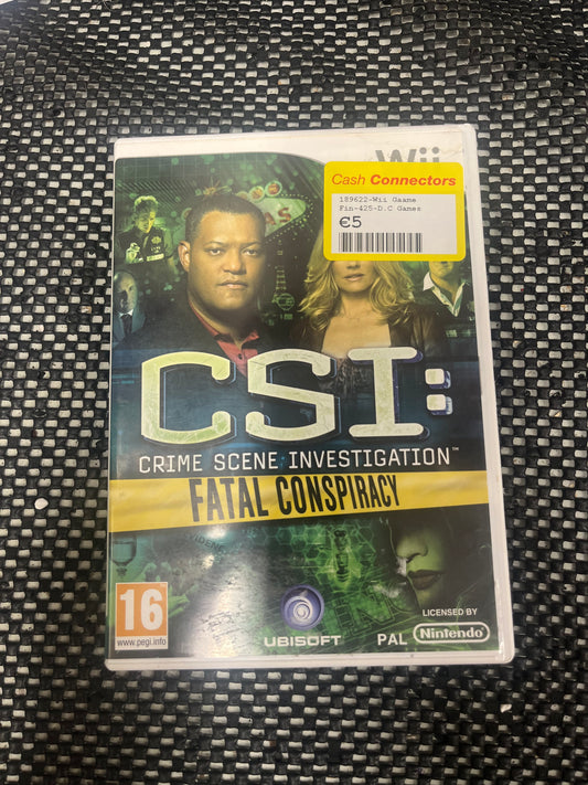 CSI Fatal Conspiracy Wii