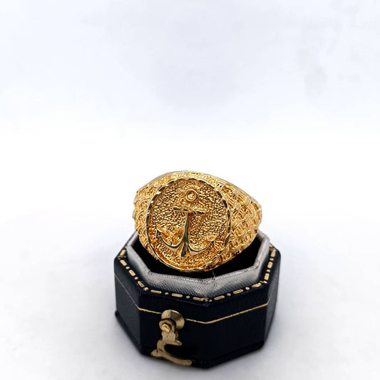 Anchor Ring , 18 k Gold