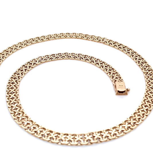 Vintage 9k Gold Double-sided Necklace