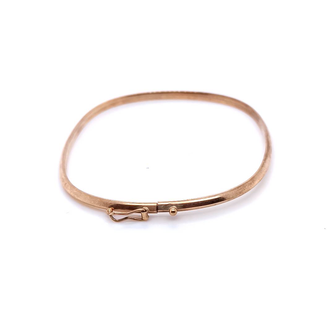 Vintage Wrist Bangle , 9k Yellow Gold