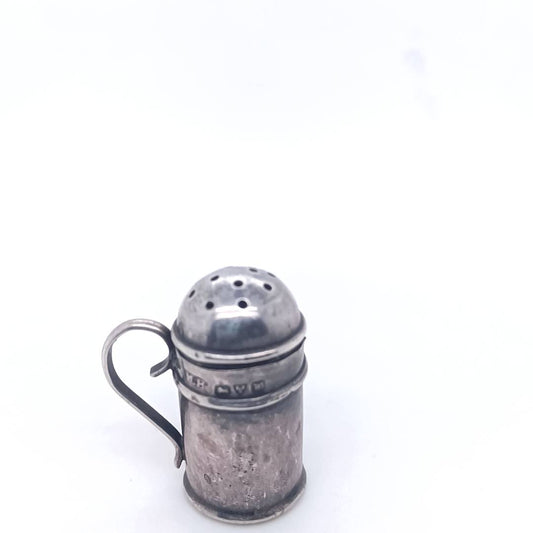 Antique Silver Pepper Shaker by JMB