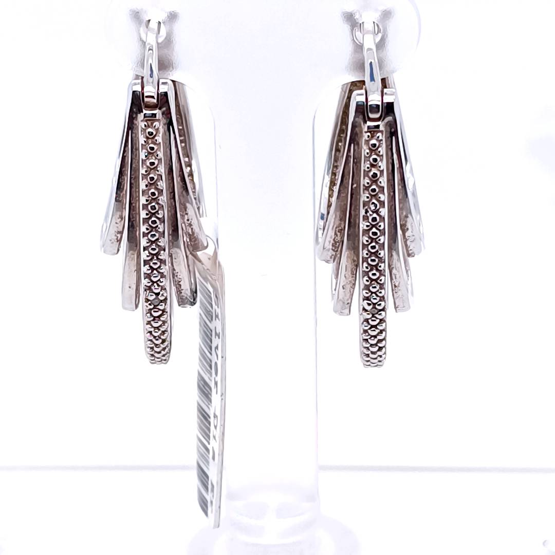 Silver & Diamond Vintage Earrings