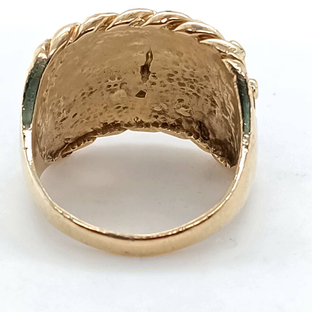 Large Keeper Ring , 9k Gold