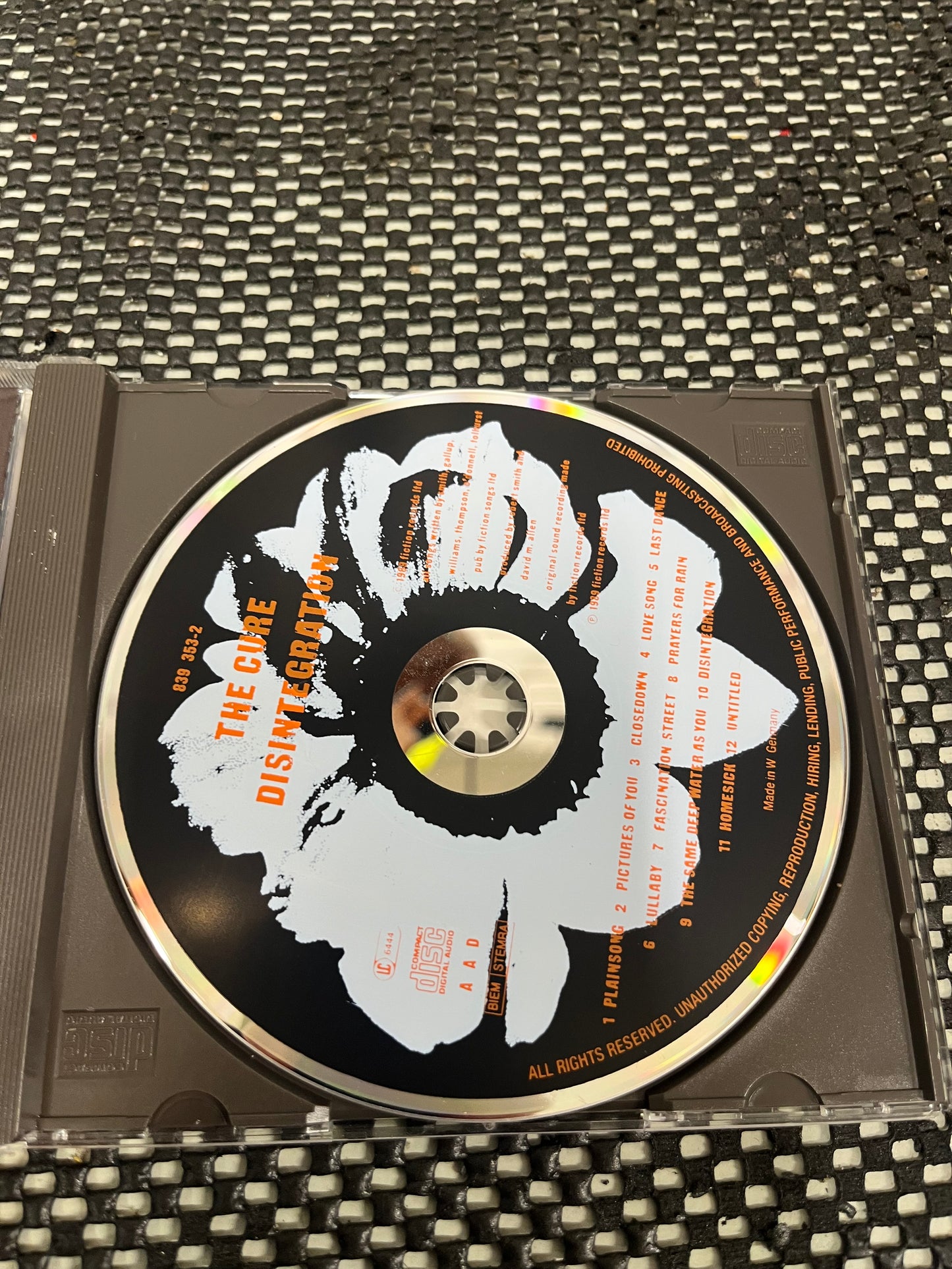 The cure: Disintegration