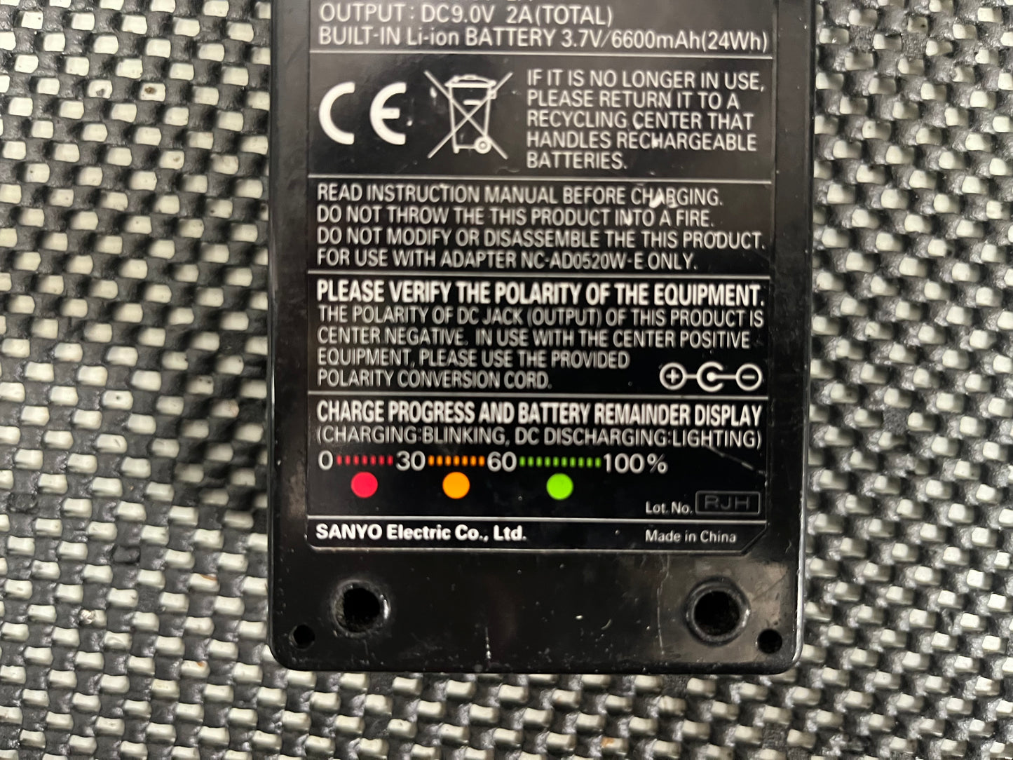 Pedal Juice Rechargeable 9V Power Supply