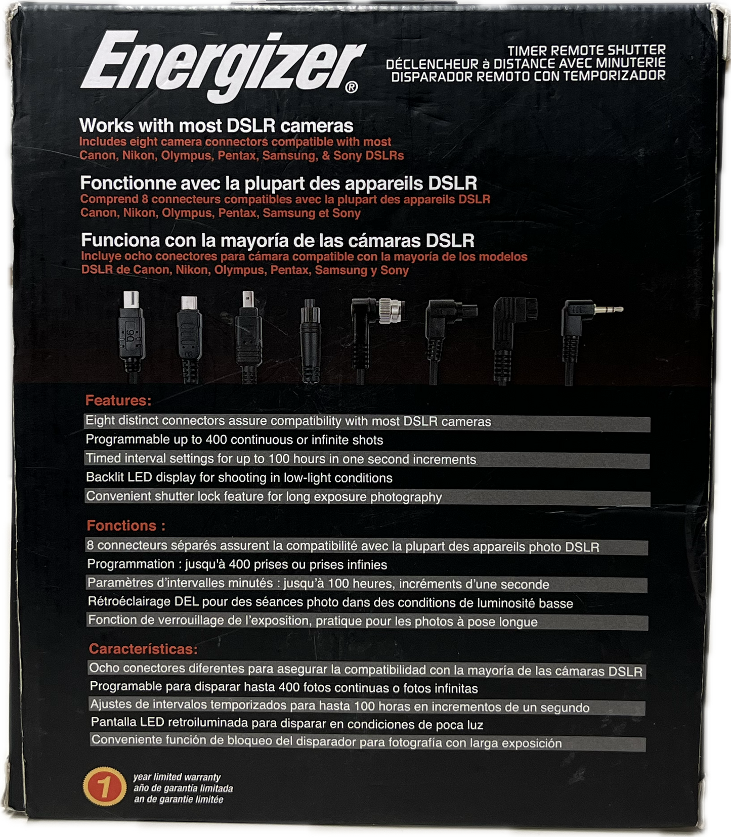 Energizer Timer Remote Shutter