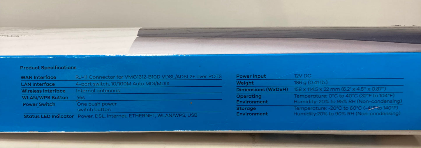 ZYXEL VDSL Gateway
VMG1312-B10D