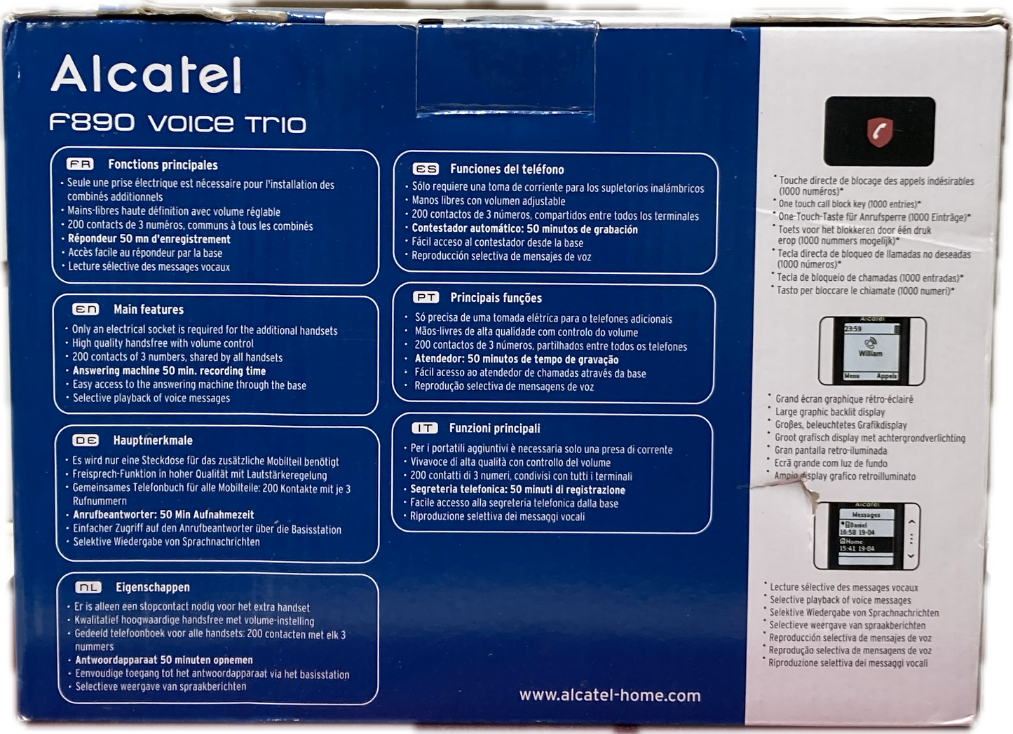 Alcatel f890 Voice Trio