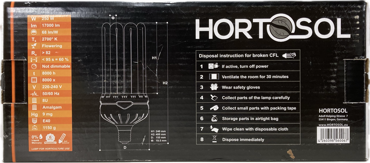 250w 2700k flowering CFL