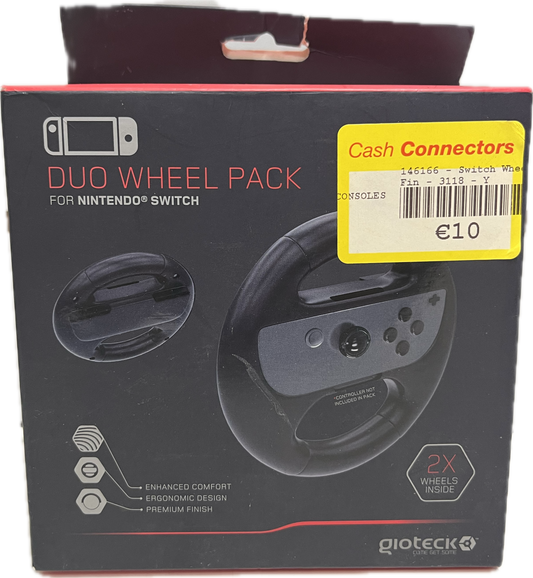 GioTeck Nintendo Switch Duo Wheel Pack