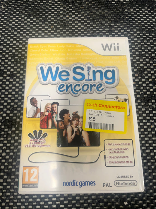 We Sing Encore For Wii