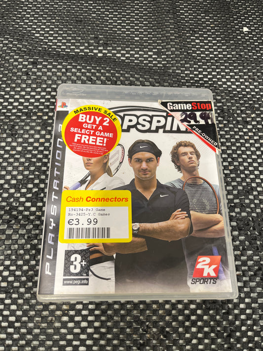 Topspin For Ps3