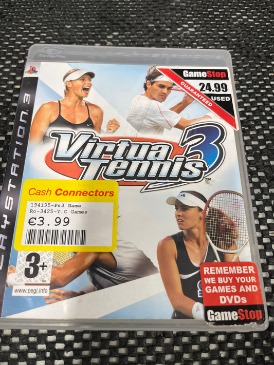 Virtua Tennis 3 For Ps3
