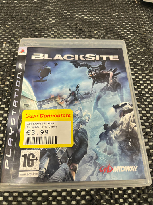 Blacksite For PS3