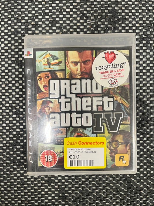 PS3 Grand Theft Auto IV