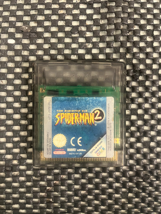 The Sinister Six Spiderman 2 Gameboy Color